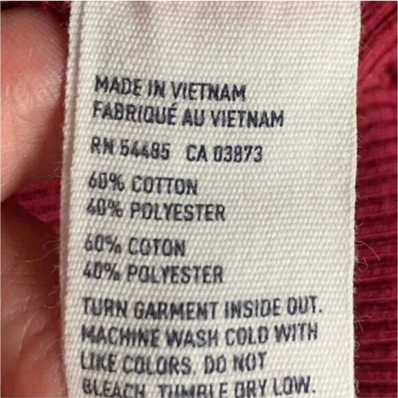 American Eagle Outfitters Crew Neck Sweatshirt Red Size XS - Picture 6 of 6